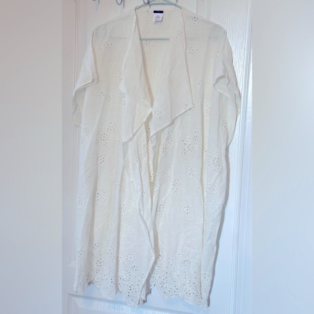 J.Crew women’s eyelet swim cover up NWOT